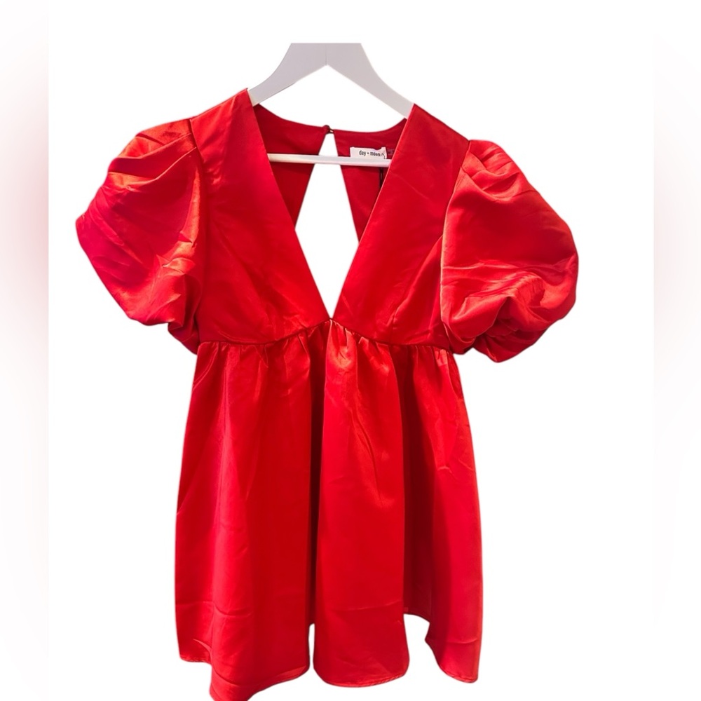Day + Moon Poplin Mini Dress Sz M